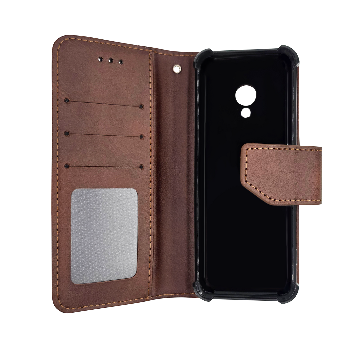 Leather Folio Wallet Case